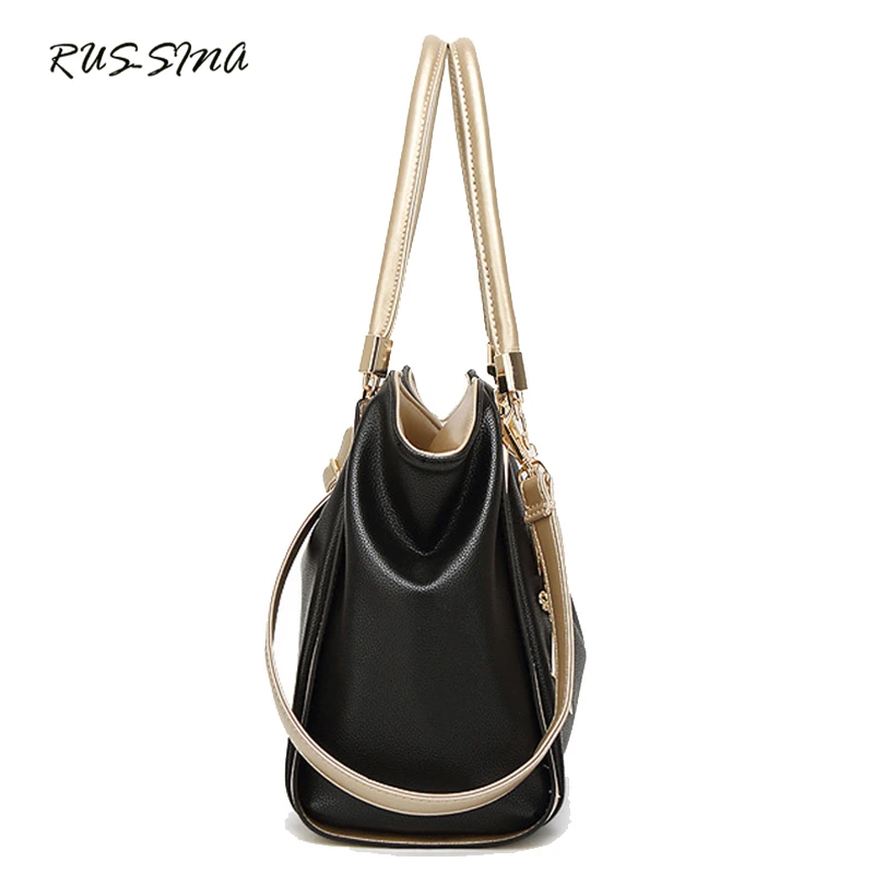 Новинка Весна 2018 модная женская сумка RUSSMA из искусственной кожи на молнии