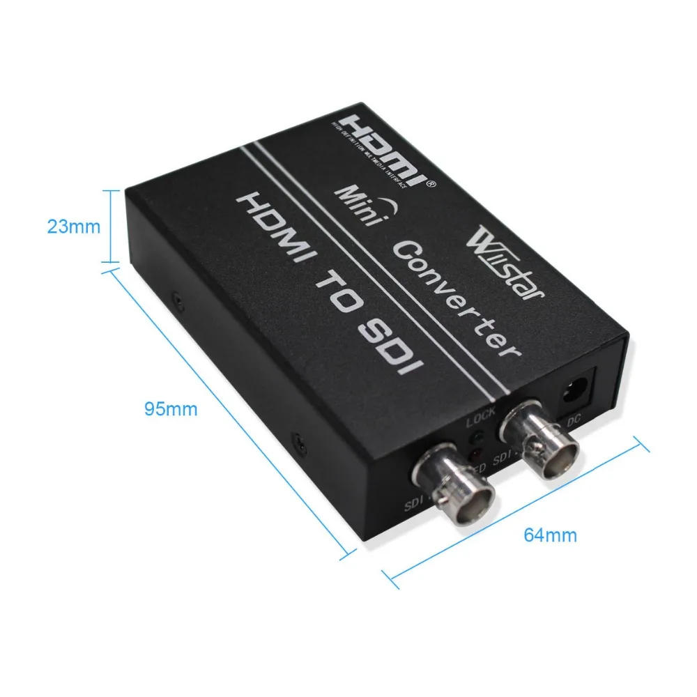 Wiistar преобразователь HDMI в SDI 2 In Out адаптер 1080P Поддержка SD HD 3G для монитора HDTV