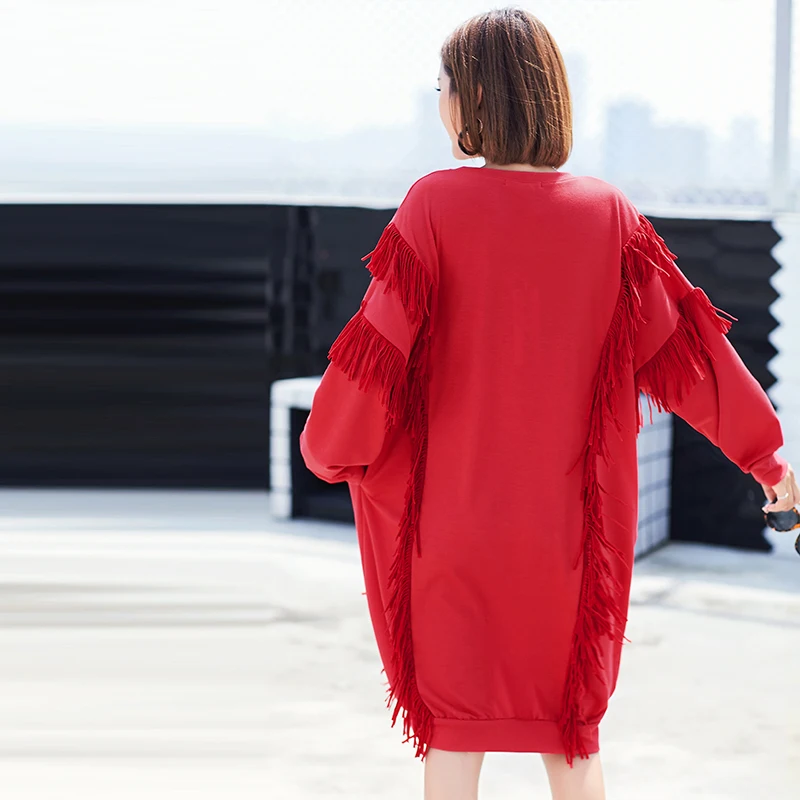 Осень 2017 г. Женская мода Тигр вышивки картины платья олень бархат кисточкой