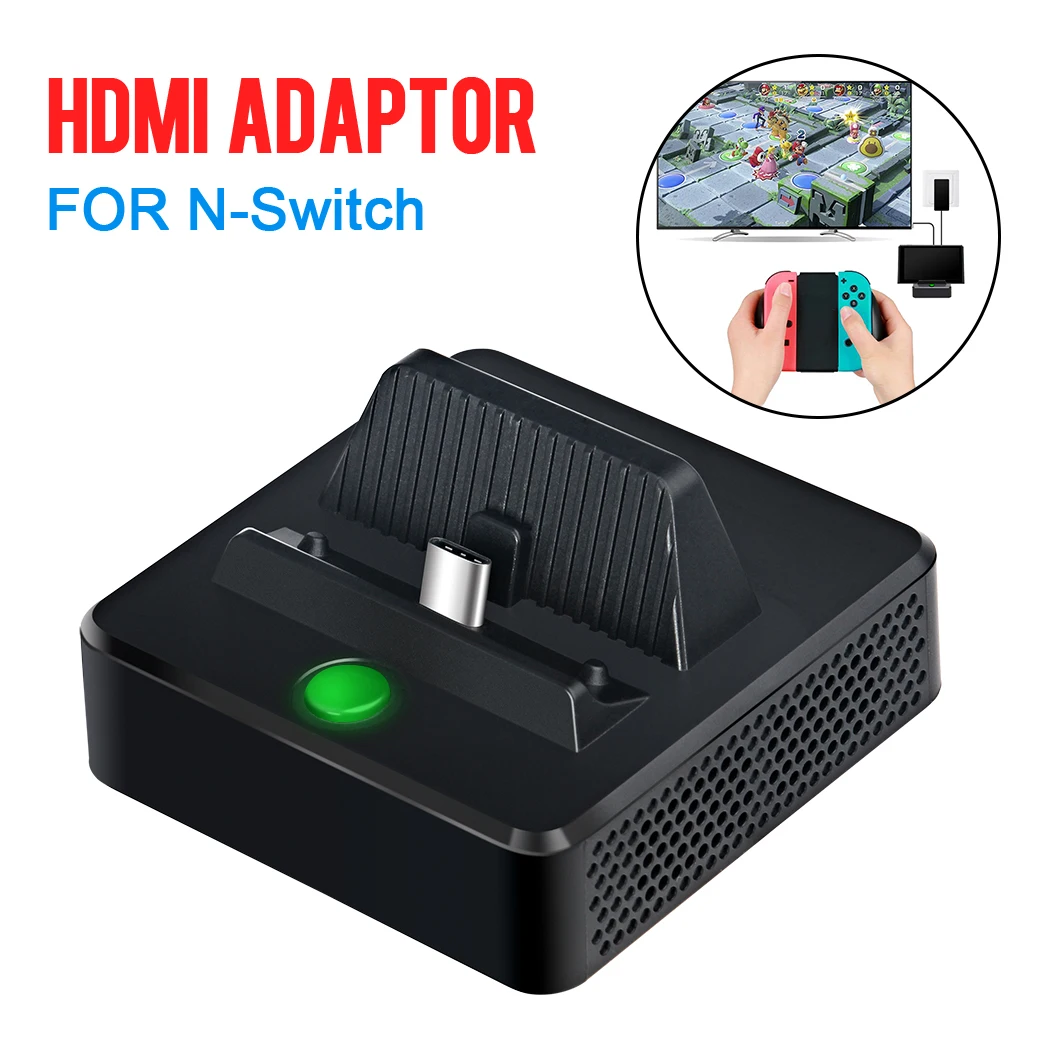 Портативный HDMI адаптер type-C для HDMI переключателя, HDMI видео конвертер, док-станция, USB 3,0 порт, компактная сменная зарядная подставка, док-станция