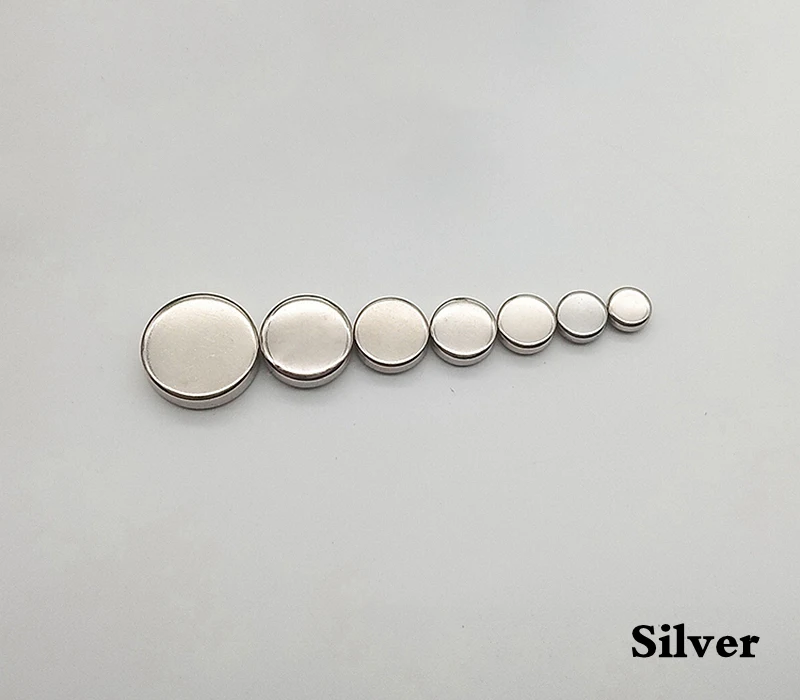 Silver Плоская сторона Шахматная кнопка сплав Кепка с заклепками шпилька для сумки, шляпы, обуви, одежды, джинсы, кожаный чокер украшения для самодельного изготовления аксессуаров - Цвет: Silver