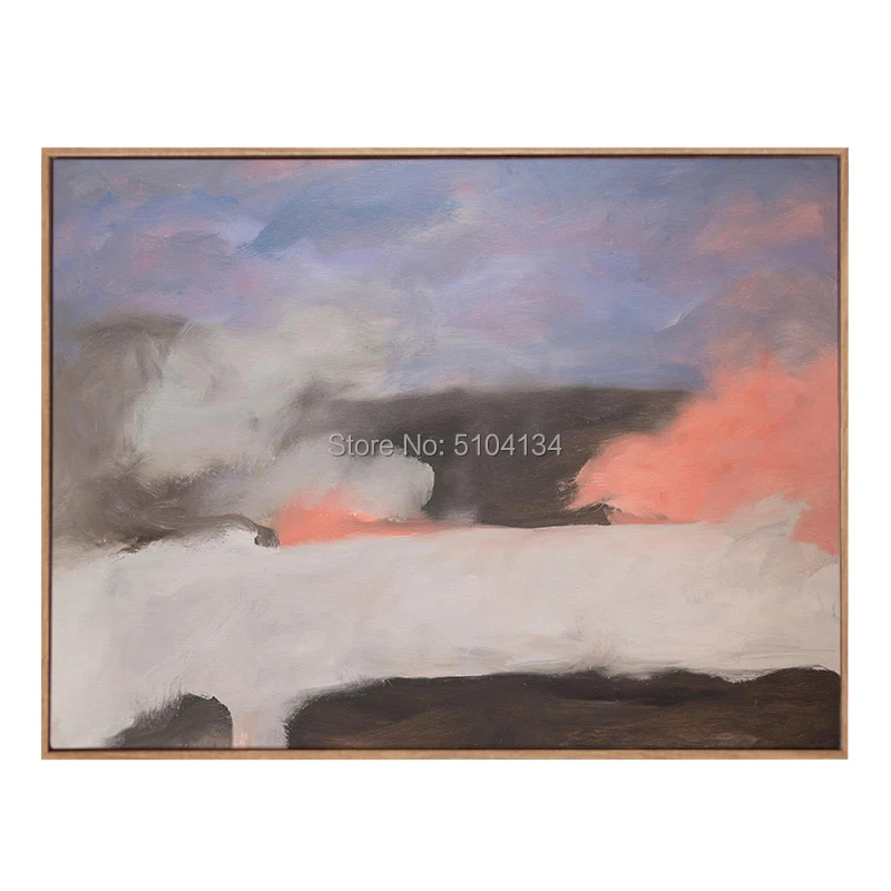 

Abstract Colorful Color Block Canvas Hand Oil Painting Modern Wall Art Pictures For Living Room Bedroom decoration