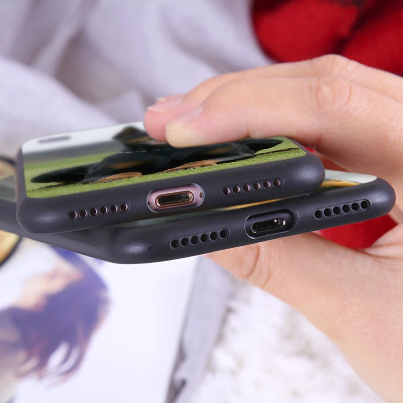 Чехол для телефона с изображением таксы и собаки iphone7 8 Plus роскошный силиконовый