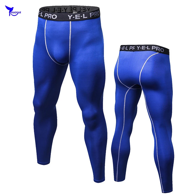 Мужские компрессионные штаны для бега быстросохнущие фитнеса спортзала