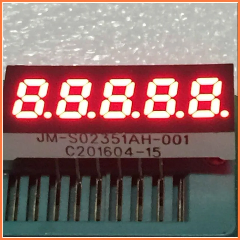 Новинка 5 шт./лот 0 23 дюйма бит красный светодиодный дисплей цифровая трубка