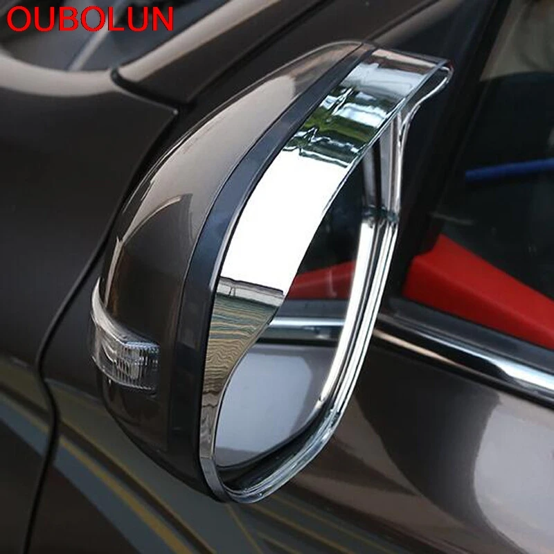 OUBOLUN ABS хромированное боковое зеркало заднего вида защита от дождя