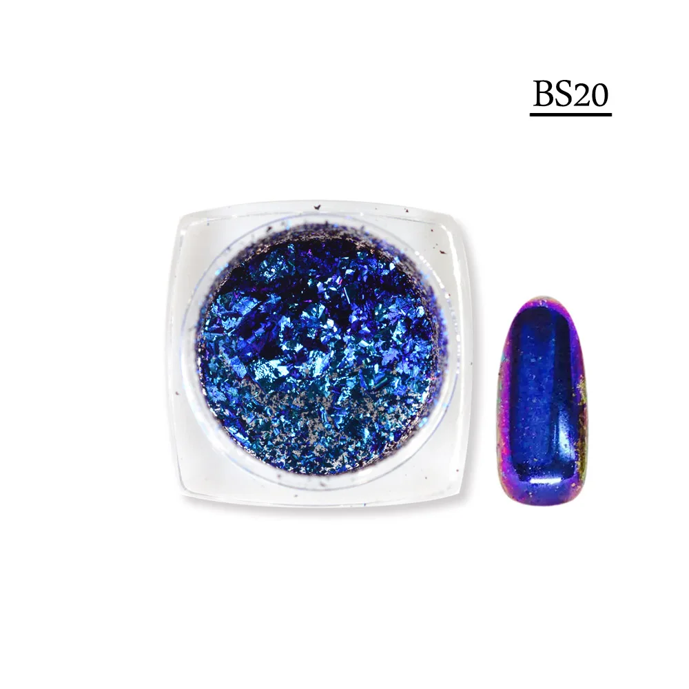 BS20 SWEETTREND 1 бутылка блестящие красочные нерегулярные эффект хамелеона дизайн ногтей Блеск DIY гель лак для ногтей украшения пыли LABS07-28 - Цвет: BS20