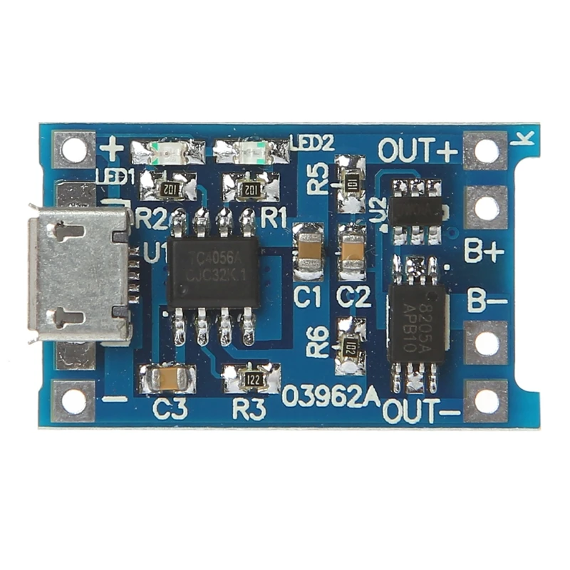 

Зарядка литиевой батареи + защита 2 в 1 печатная плата 5 в 1 а 2 а модуль Micro USB