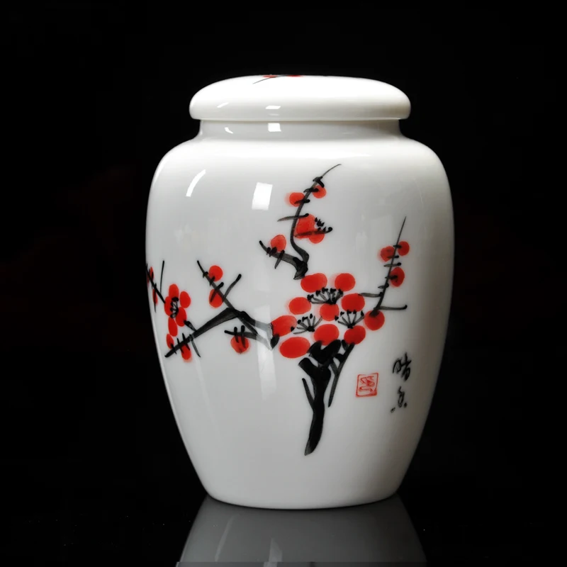 Цзиндэчжэнь сине-белый фарфоровый чайный картридж мини керамическая банка