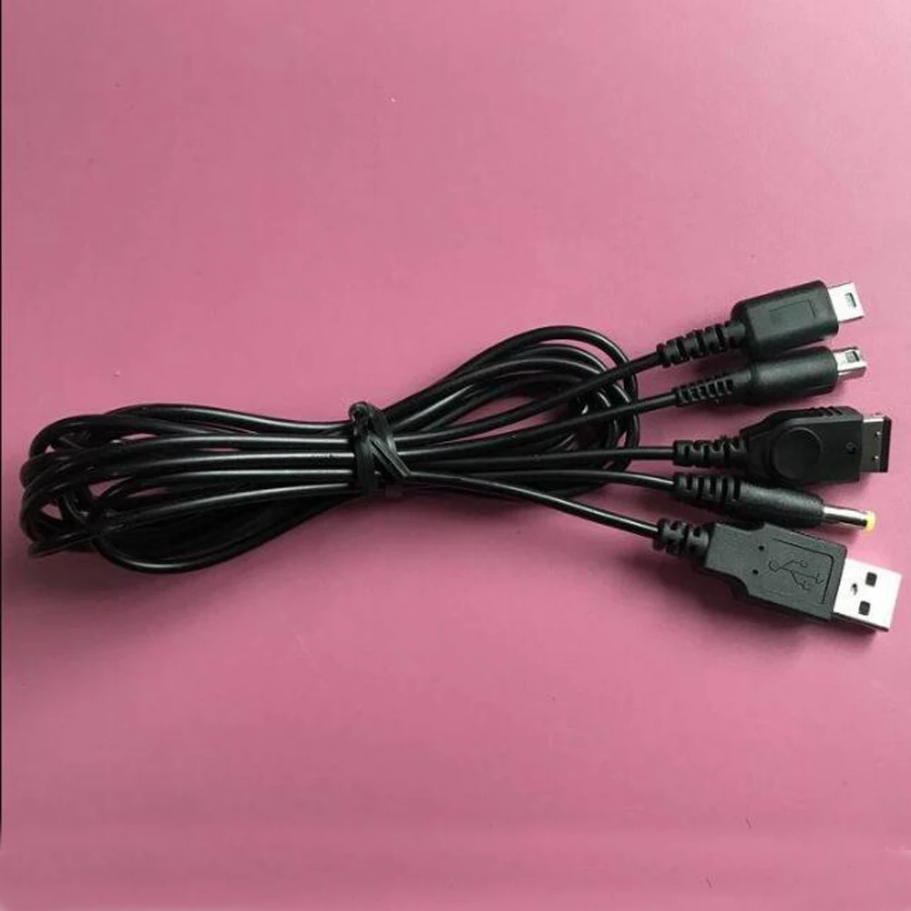 10 pcs a lot USB Universal Multifunction 7-in-1 portable charging cable for PSP 2000 3000 for ND SL/I for 3DS for SP