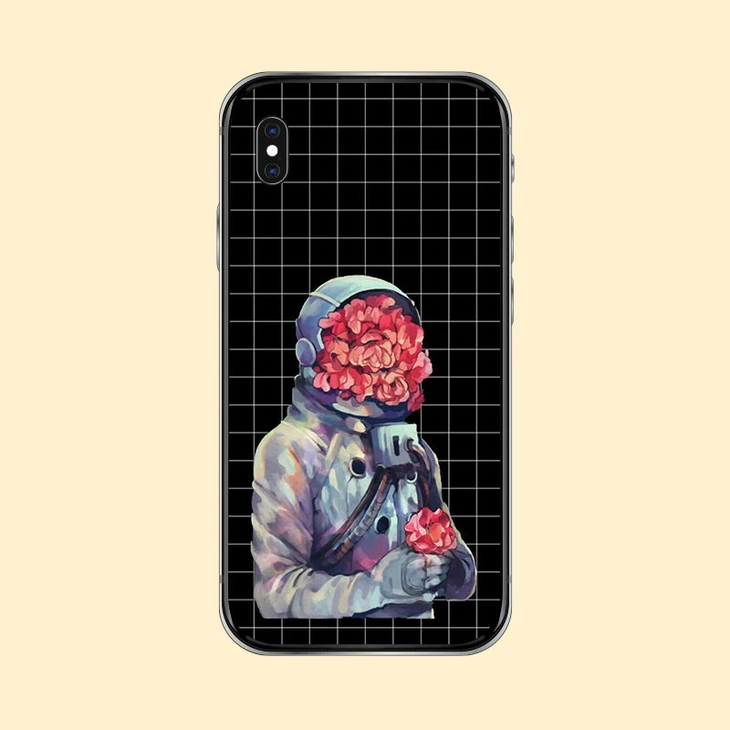 Космический астронавт эстетика Coque Мягкий силиконовый чехол для телефона крышка