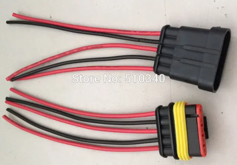 

100 Sets 1.5mm 5-Pin 5 way waterproof Male FemaleConnector plug Connector with Wire