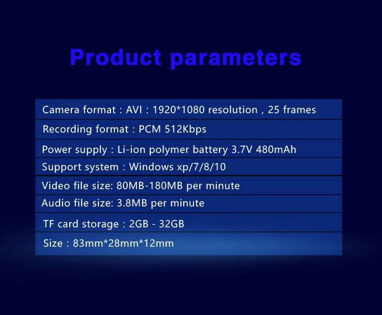 U20 HD1080p мини цифровая камера Micro Cam Задний зажим для камеры Обнаружение движения съемка петли 90 градусов вращающаяся запись видеокамеры