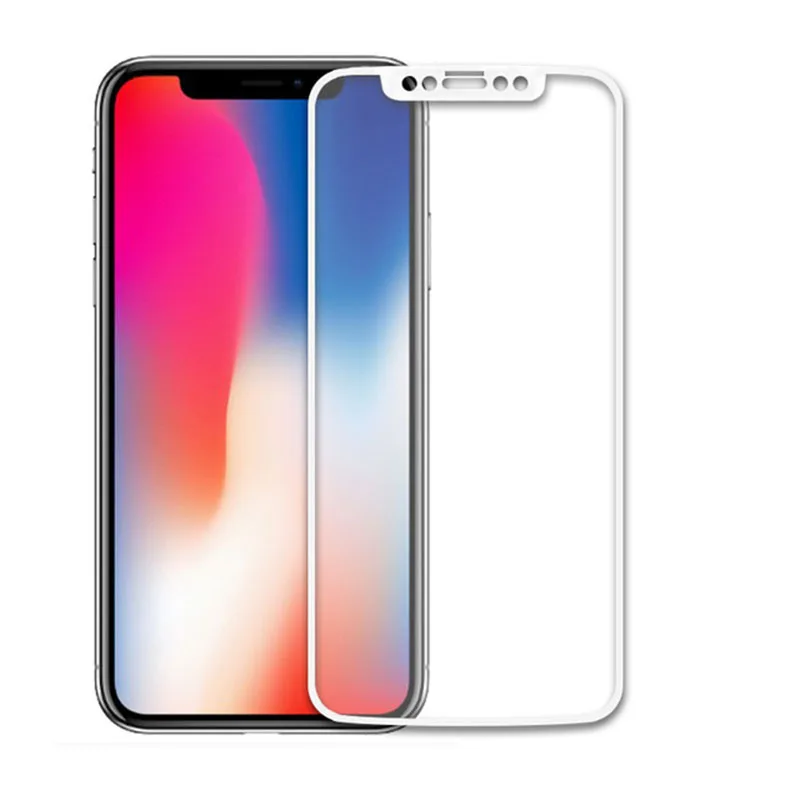4D Защита экрана для iPhone X полное покрытие закаленное стекло Apple 10 чехол IX защитная