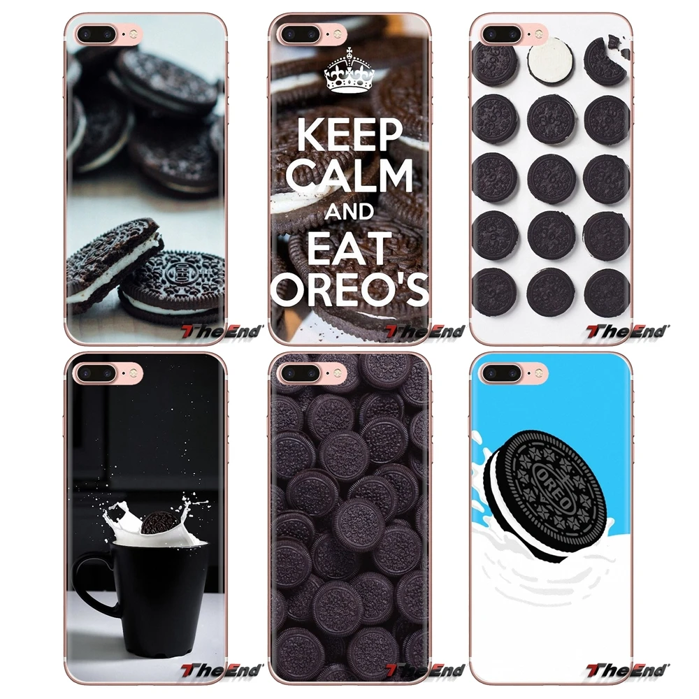 Silicone Phone Case Cartoon Many Oreo Cookie Milkshake For Samsung Galaxy S3 S4 S5 Mini S6 S7 Edge S8 S9 S10 Plus Note 3 4 5 8 9 |