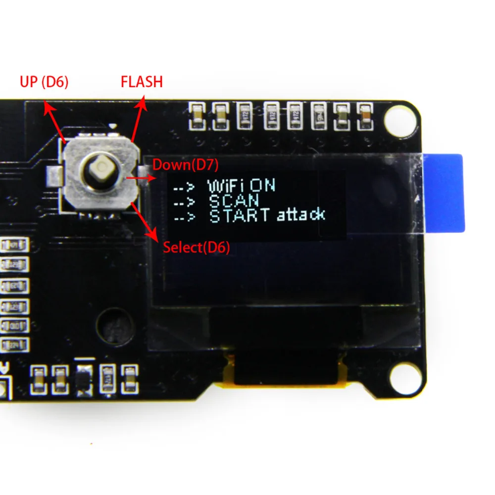 1 шт. ESP8266 макетная плата WeMos D1 Esp-Wroom-02 материнская плата 0,9" экран модуль 18650 батарея