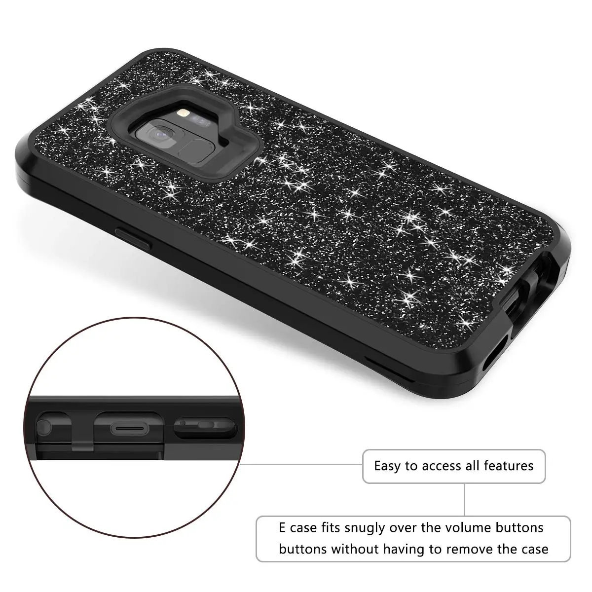 Противоударный защитный чехол для Samsung Galaxy S9 Plus гибридный жесткий резиновый