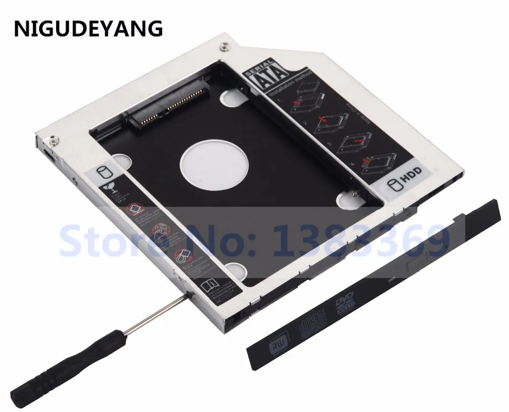 NIGUDEYANG 2 й жесткий диск рамка HDD SSD Оптический bay Caddy адаптер для HP ProBook 655 650 645 640 G1 G2