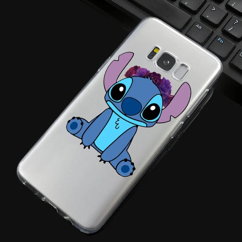 DREAMFOX N116 Lilo Stitch Cute Soft TPU Silicone Cover For Samsung Galaxy Note S 3 4 5 6 7 8 9 Edge Plus Grand Prime Case |