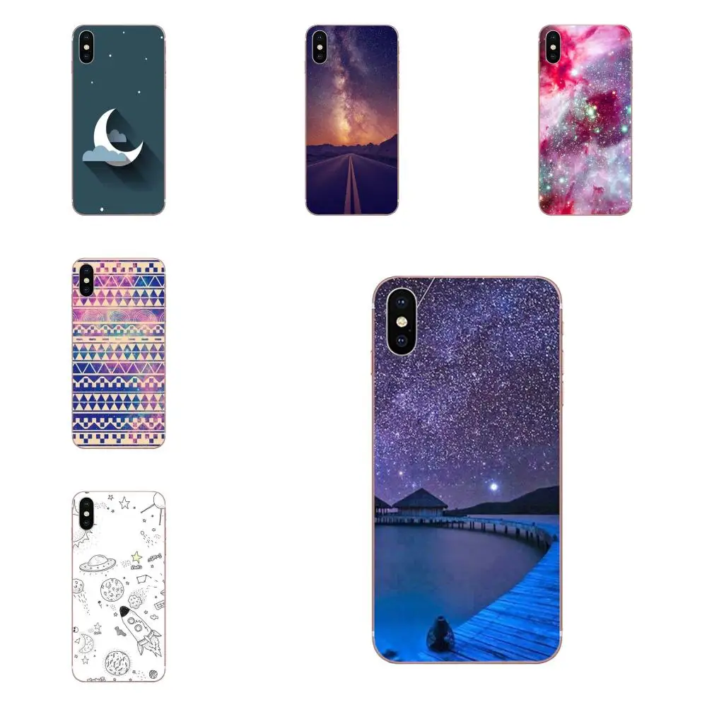 Красивый Мягкий Твердый чехол Sky Star Twinkle для huawei P7 P8 P9 P10 P20 P30 Lite Mini Plus Pro 2017 2018