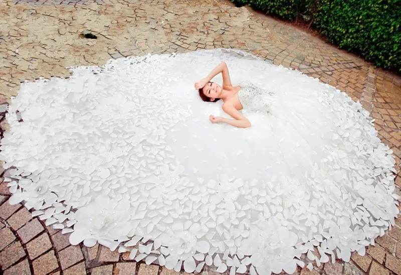 Роскошное белое Королевское Платье со шлейфом для выпускного вечера женское