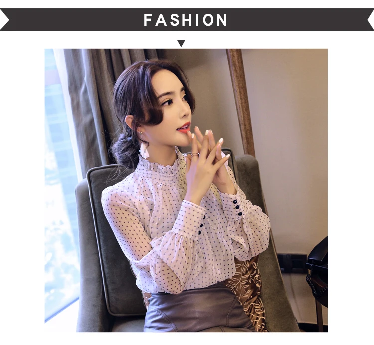 Летний женский топ blusa mujer кружевная шифоновая блузка женская рубашка с длинным рукавом Женские топы и блузки для девушек Большие размеры