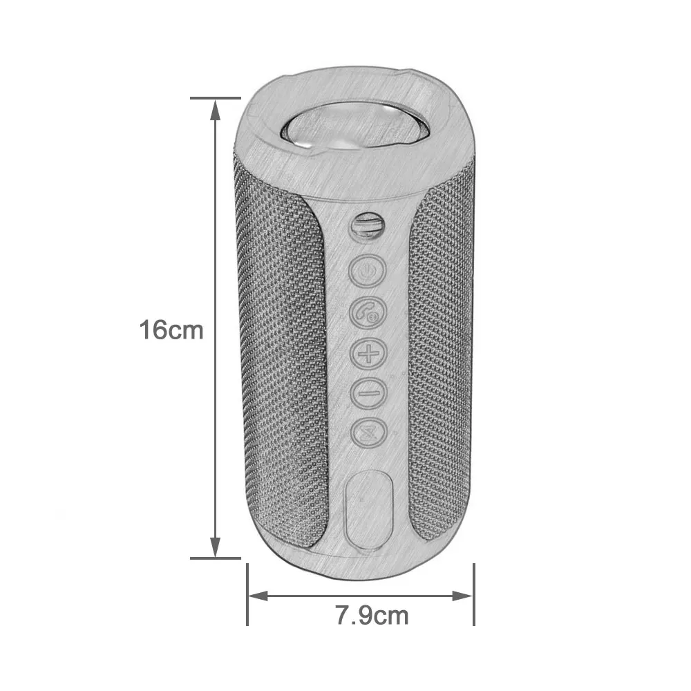 Уличная мини колонка Bluetooth водонепроницаемая портативная беспроводная