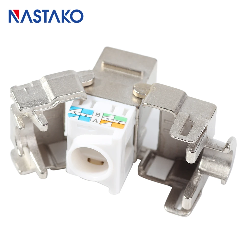 Cat6A RJ45 Keystone Jack 10 ГБ сетевой адаптер CAT 6A экранированный Ethernet модуль подходит для CAT7