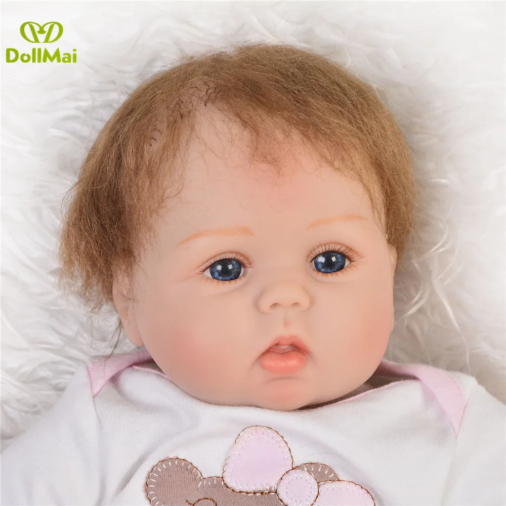 Виниловые новорожденная девочка живые куклы 18 &quot42 см Силиконовые reborn baby игрушки