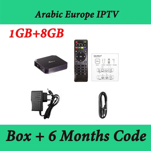 4K Full HD Европейская IP ТВ приставка X96 мини Android ТВ приставка с 2000+ французские испанские арабские индийские футбольные каналы стабильная приставка - Цвет: 1 8 6