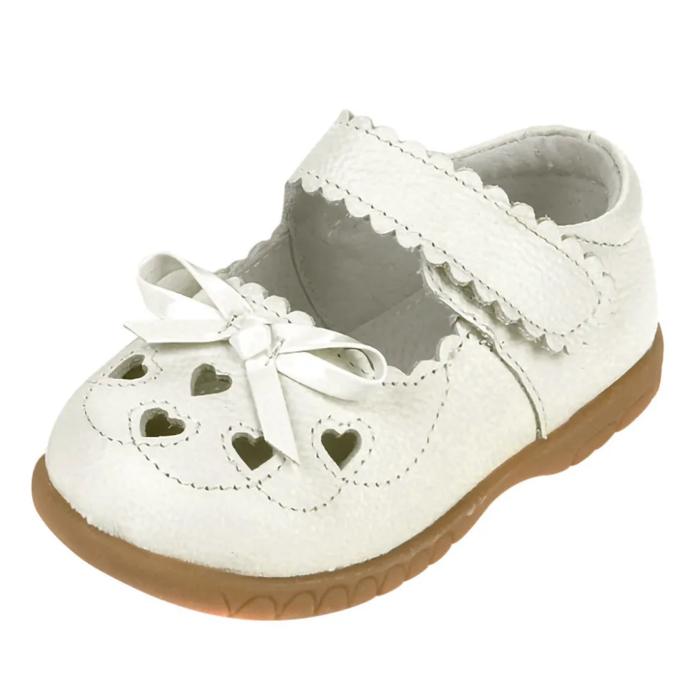 

2019 new genuine leather girls sandals white summer walker shoes Summer Walker Shoes Bow Summer Girls Sandals bebek ayakkabi A1