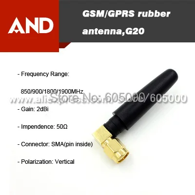 Бесплатная доставка 2 дБи quad-band 850/900/1800/1900 мГц GSM антенна sma разъем | Электронные