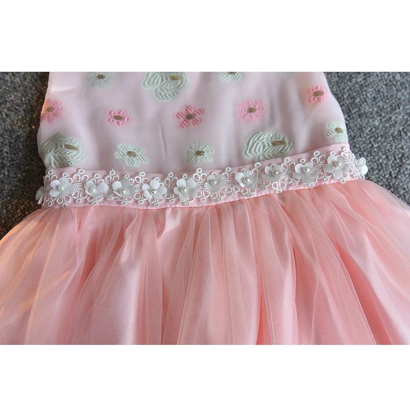 Платья для девочек Летняя Новинка 2020 года Детская одежда Милое кружевное платье