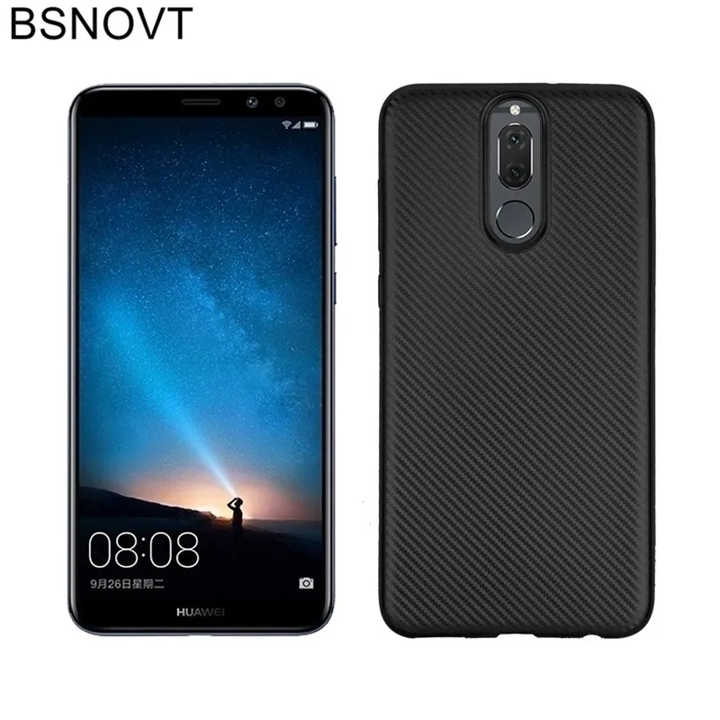 Huawei mate 10 Lite чехол из мягкого углеродного волокна тонкий противоударный для huawei Nova