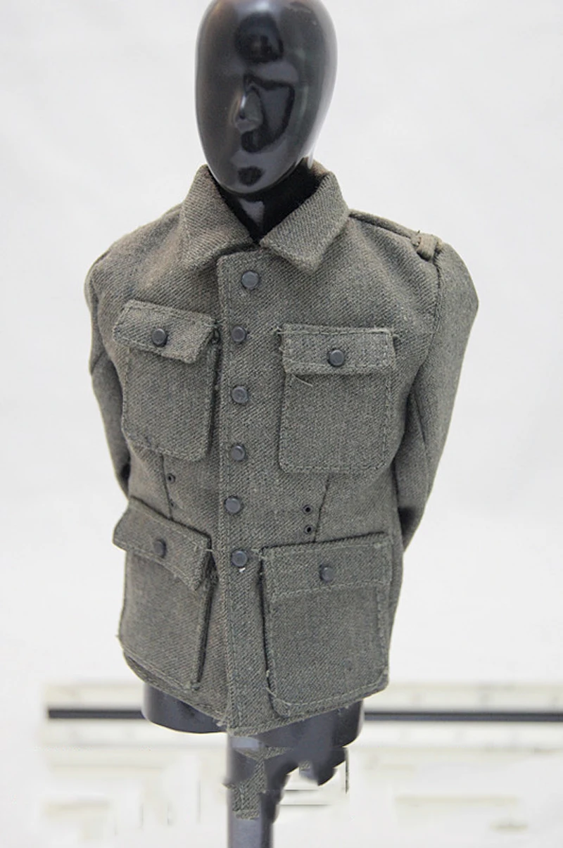 DID 1/6 масштаб DIY содлат Второй мировой войны фигурки одежда M42 Gunman костюм мужской пальто и брюки модель