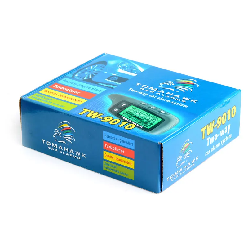 Бесплатная доставка Двухсторонняя Автомобильная сигнализация TOMAHAWK TW 9010 с ЖК