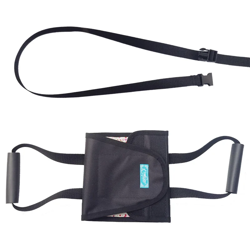 Black with belt Подъемный ремень для ног, вспомогательный ремень для ухода за парализованными больными постельные подгузники для пожилых людей - Цвет: Black with belt
