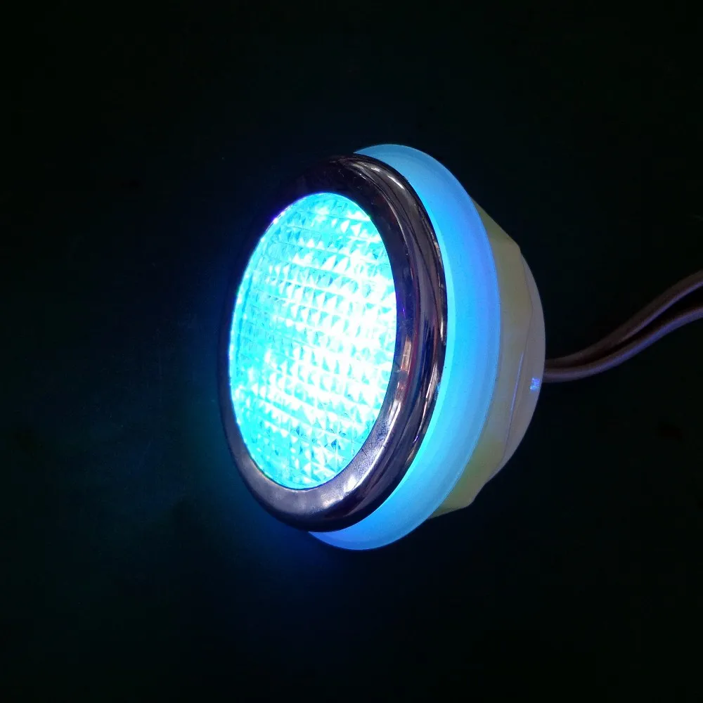 Встраиваемый водонепроницаемый RGB подводный светодиодный светильник для лодки с