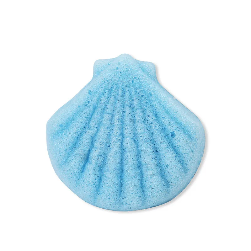 08 Scallop мультфильм форма отшелушиватель очистка Konjac Губка натуральный аморфофаллюс коньяк слоеное лицо мойка Чистка спонж для макияжа Konjac Губка унисекс - Цвет: 08