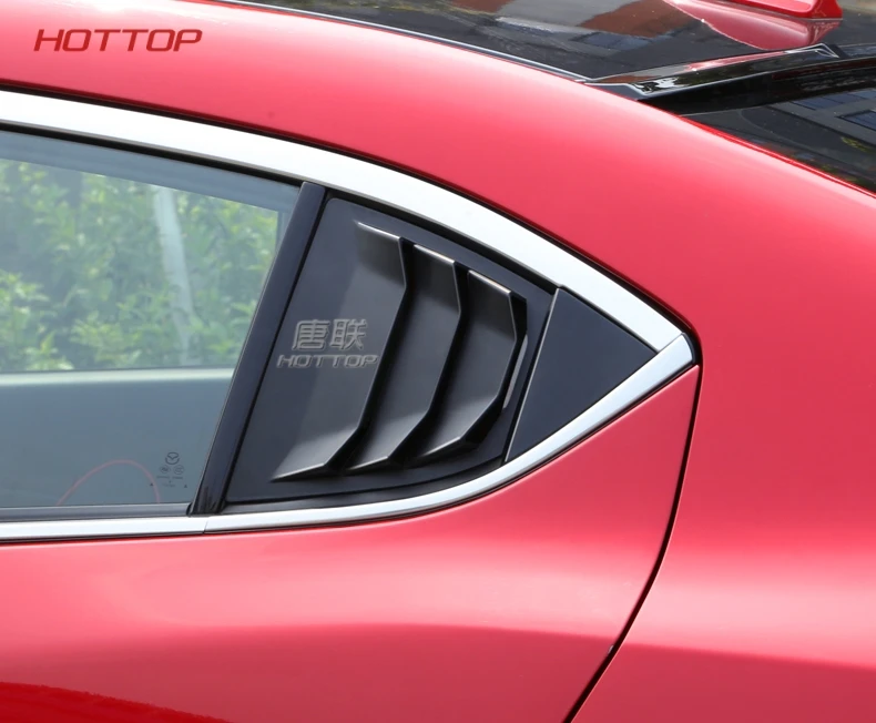 2 шт. для Mazda 3 Axela- задняя треугольная оконная декоративная полоска накладная розетка красный/глянцевый/углеродное волокно узор
