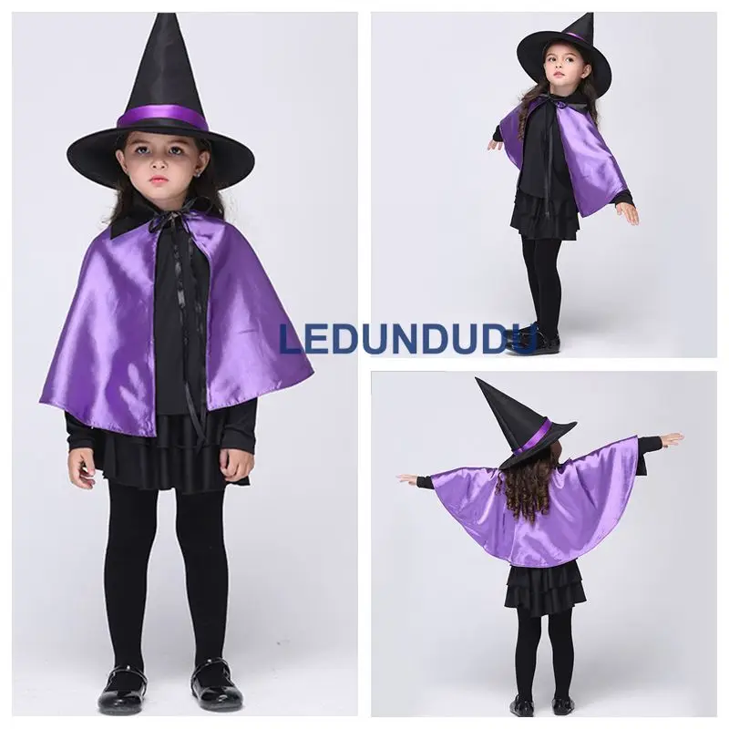 Детский костюм для косплея ведьма с шляпой|cosplay costume|witch cosplaywitch dress |