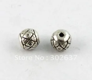 240 Тибетский серебристый цвет ornate барабанная прокладка beads A8905|spacer beads|beads spacers