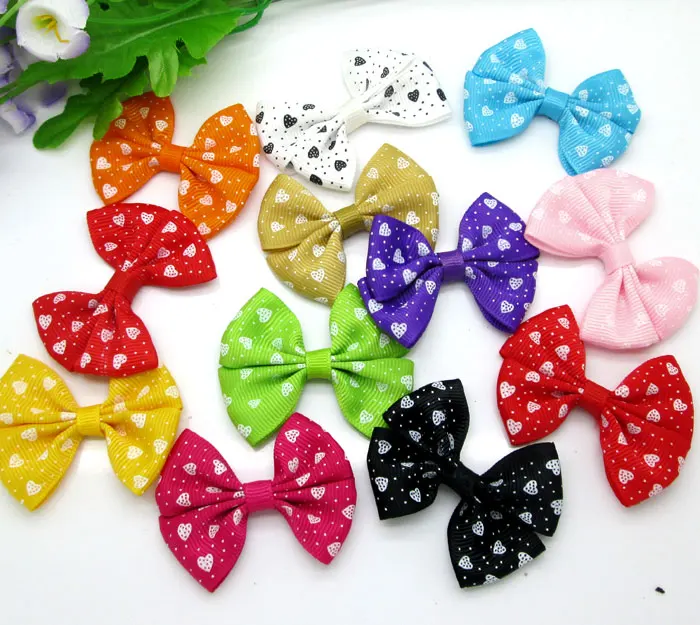 30 шт. разнообразные свадебные зажимы для волос|satin ribbon|ribbon heartwedding bows decoration |
