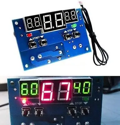 DC 12V светодиодный интеллектуальный цифровой дисплей термостат регулятор