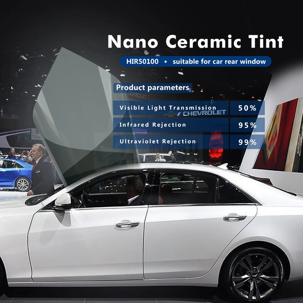Защитная пленка для окон HIR50100 серое нано керамическое стекло высокого качества 1