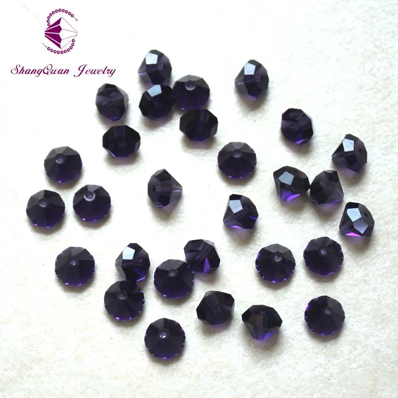 Двухконусные бусины из австрийского хрусталя Shangquan распродажа 2020 россыпью 8 мм