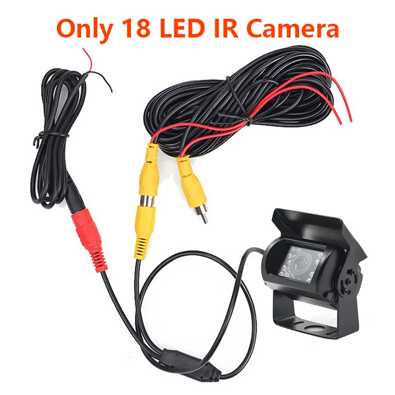 Only 18LED camera Jansite 7 дюймов TFT ЖК-монитор для автомобиля HD дисплей камера обратная помощь камера система упаковки 18IR СВЕТОДИОДНЫЙ монитор для автомобиля - Цвет: Only 18LED camera