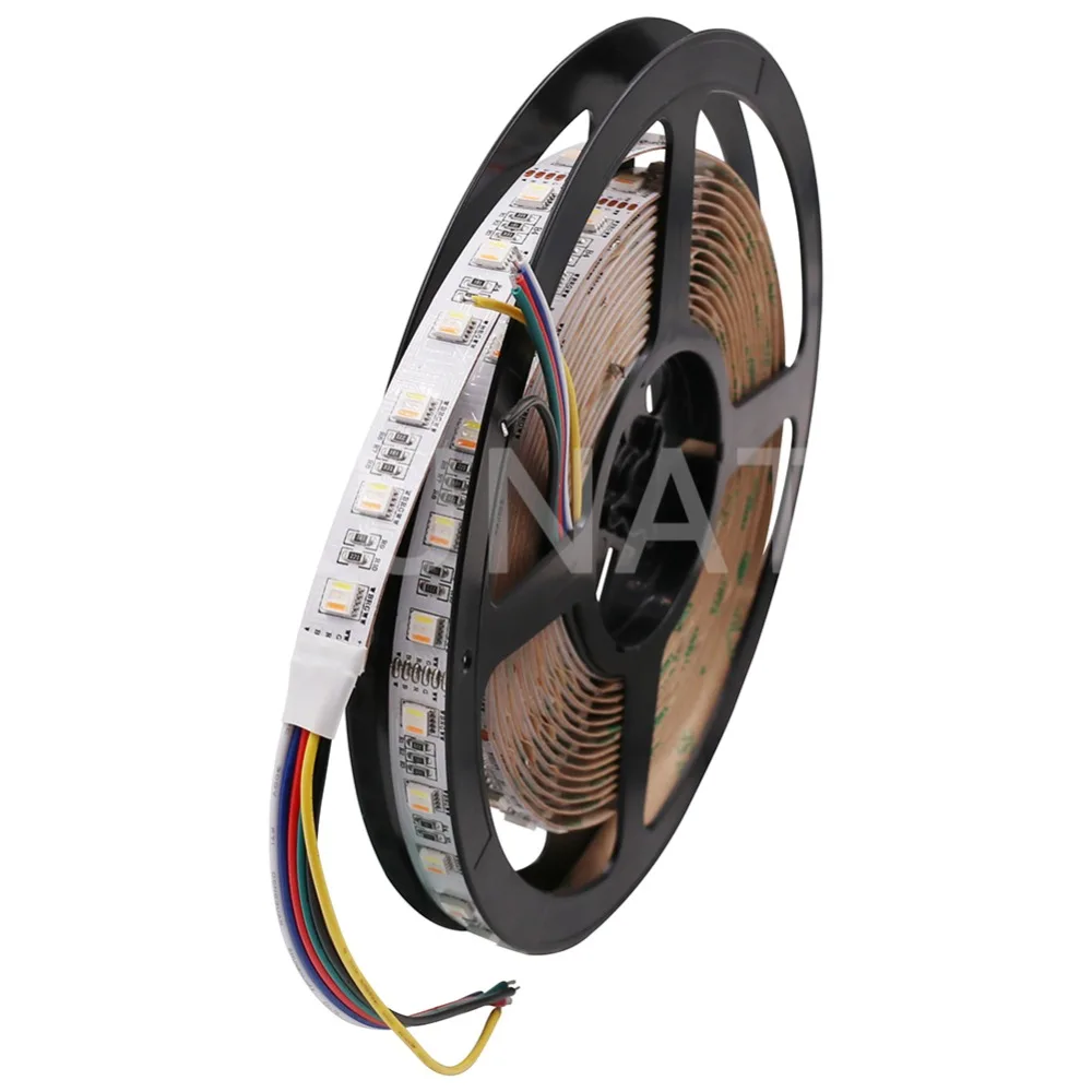 5 цветов в 1 чип RGB+ CCT Светодиодная лента лампа 5 м 12 В 24 в 5050 SMD 60 светодиодный s/M RGBW RGBWW гибкий ленточный светильник домашний Декор Светильник ing