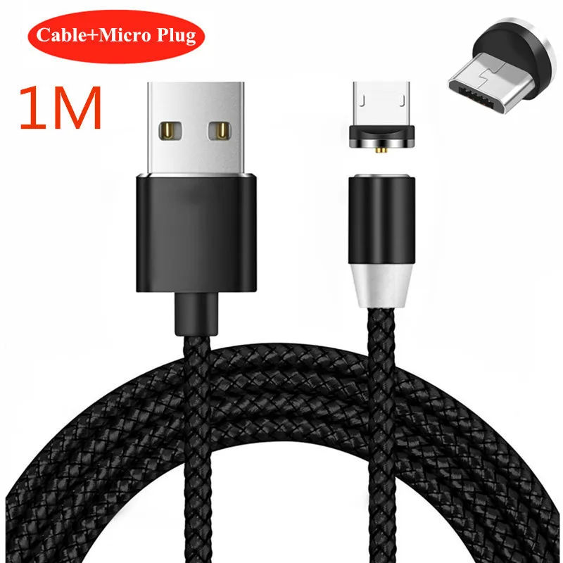 Micro Plug USB Cable 5V 2A USB кабель для samsung Galaxy S10 S9 A6 A8 J4 J6 плюс S7 край A30 A50 Note 9 8 J7 J5 A9 A7 Магнитный зарядный кабель - Цвет: Micro Plug USB Cable