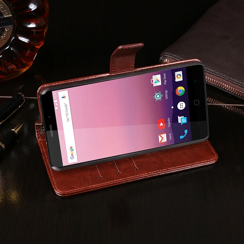 Vernee Thor E чехол Роскошный кожаный флип-чехол для защитный телефона задняя крышка